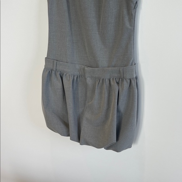 Women's Zara Gray Sleeveless Mini Bubble Hem Dress Size S NWT - Picture 3 of 6